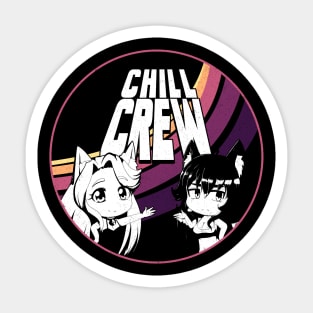 Chill Crew Retro-Vintage 1 Sticker